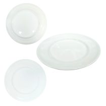 Plato llano borde con textura 20.32cm