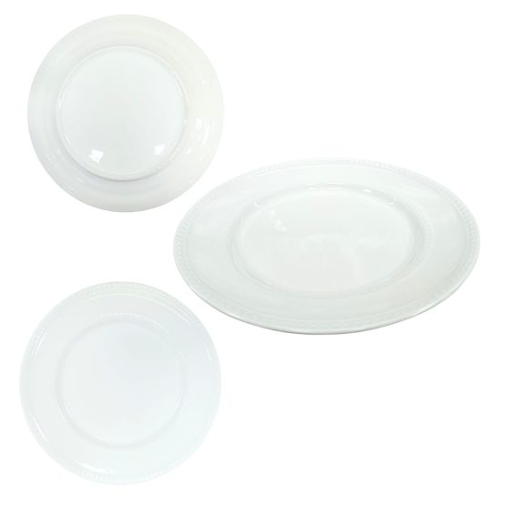 Plato llano borde con textura 20.32cm