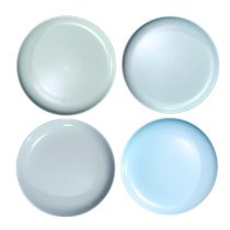 Plato llano de ceramica color pastel 26cm