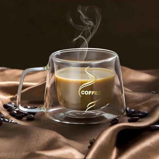 Taza doble vidrio coffee 200ml