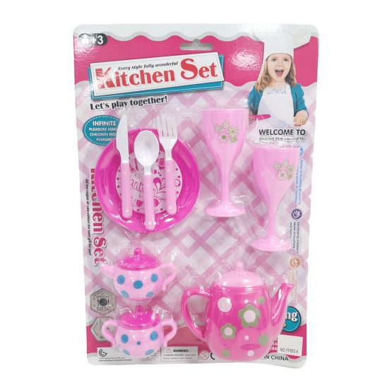 Juego de te plastico 12 piezas