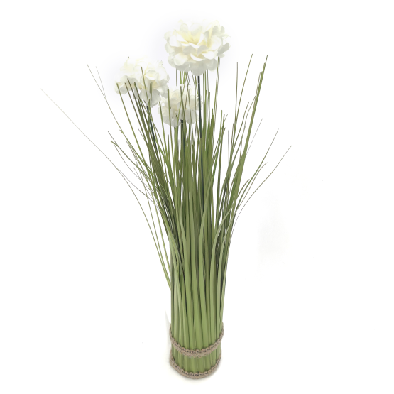 Planta decorativa pasto con flores 6×41 cm