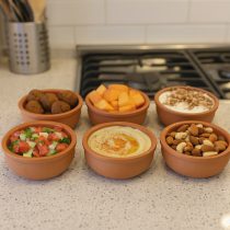 Bowl cazuela ceramica terracota x6 en caja 12×4 cm