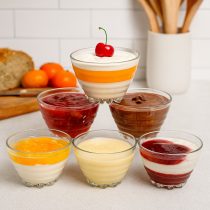 Compotera de vidrio 300ml x6 en caja