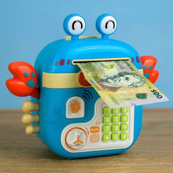 Alcancia cangrejo con contraseña