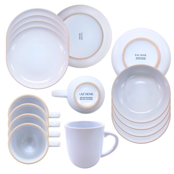 Juego de vajilla ceramica 12 piezas