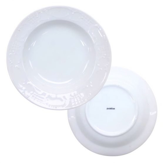 Plato hondo blanco clasico 22cm