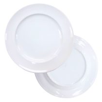 Plato llano blanco clasico 22cm