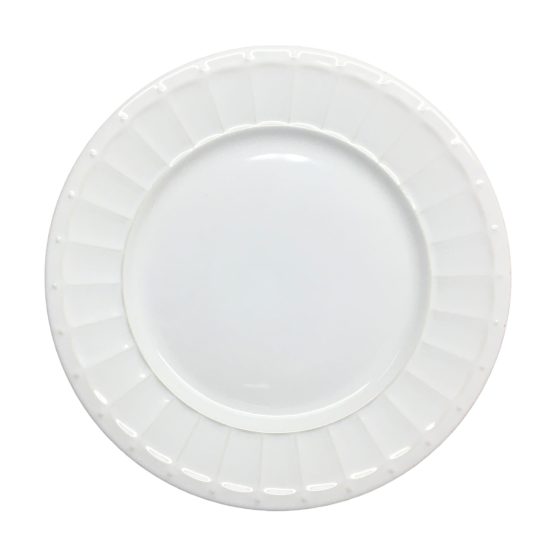Plato llano solaris blanco 26.5 cm