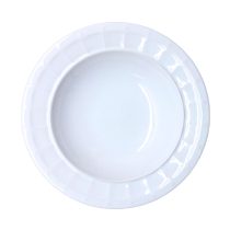 Plato hondo solaris blanco 22.5cm