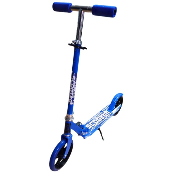 Monopatin de metal azul 89x28x88 cm