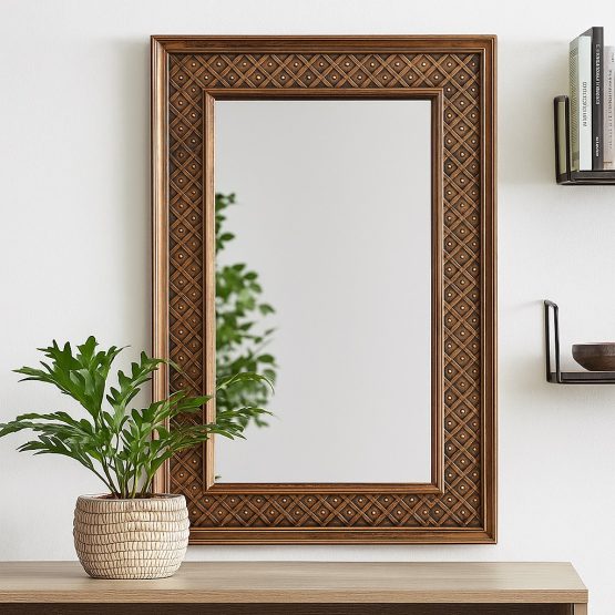 Espejo para colgar marco labrado 60×90 cm