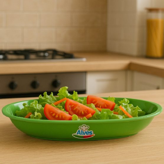 Ensaladera plastico 2.3 litros 37×25.5×4.5 cm