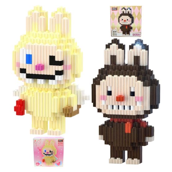 Muñeco labubu para armar en caja 11×11 cm 6cm