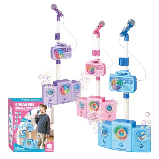 Microfono con parlante y burbujero 30x14x116 cm