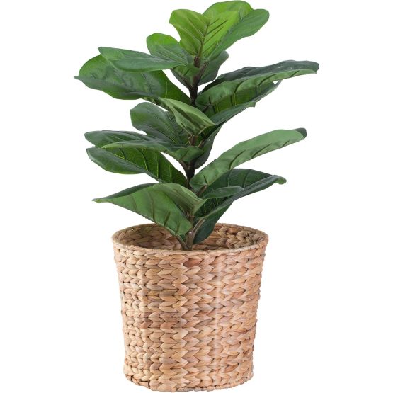 Macetero fibras naturales con maceta 20×25 cm