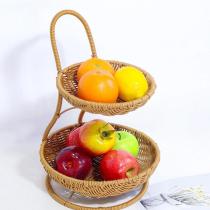 Organizador para frutas ratan 2 niveles 25/19.5×30.5 cm