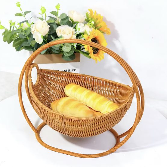 Cesto colgante simil ratan 29.5x25x29.5 cm