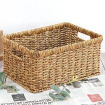 Organizador rectangular ratan alto 34x24x16 cm