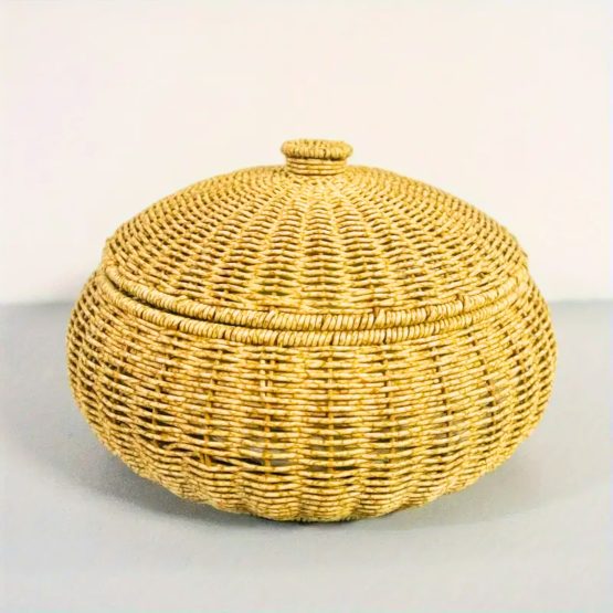 Organizador redondo con tapa 24x21x26.5×13 cm