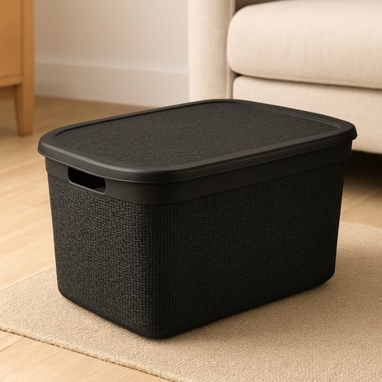 Caja organizadora diseño yute 10.8 litros 34x24x19 cm