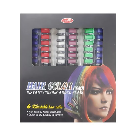 Kit pintura para pelo doble 6 colores