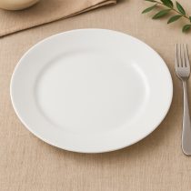 Plato llano vidrio opal 25cm