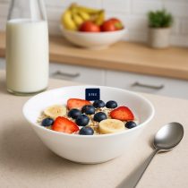 Compotera cerealero vidrio opal 16×5 cm