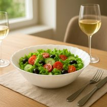 Bowl de vidrio opal 24×6 cm