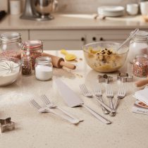 Pala para torta con 6 tenedores set