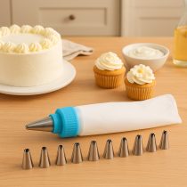 Decorador torta manga pvc 12 picos 10x12x4 cm