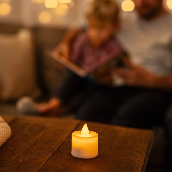 Vela led blanca 3.5×4 cm