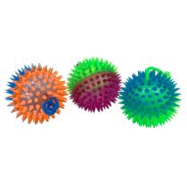 Pelota pinchos con luz y sonido 7cm