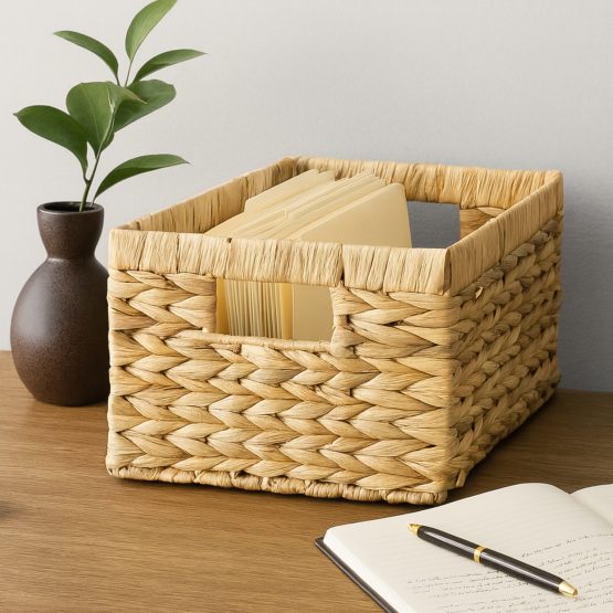 Organizador mediano fibras naturales 32x16x21 cm