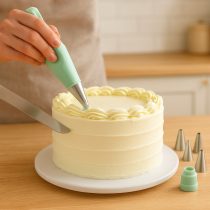 Decorador torta manga 5 picos espatula