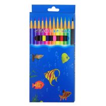 Lapices color lucky x12 largos 18cm