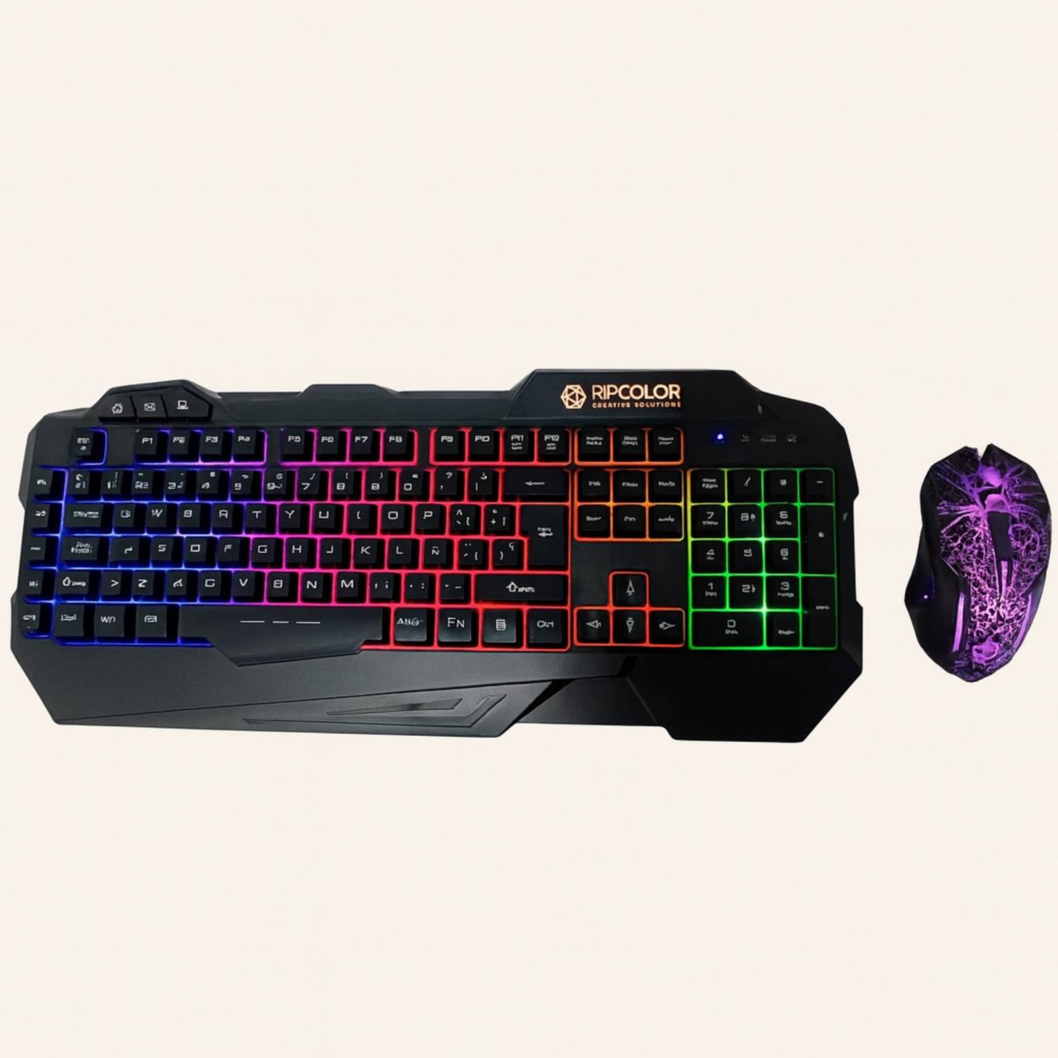 Combo teclado y mouse gaming ripcolor