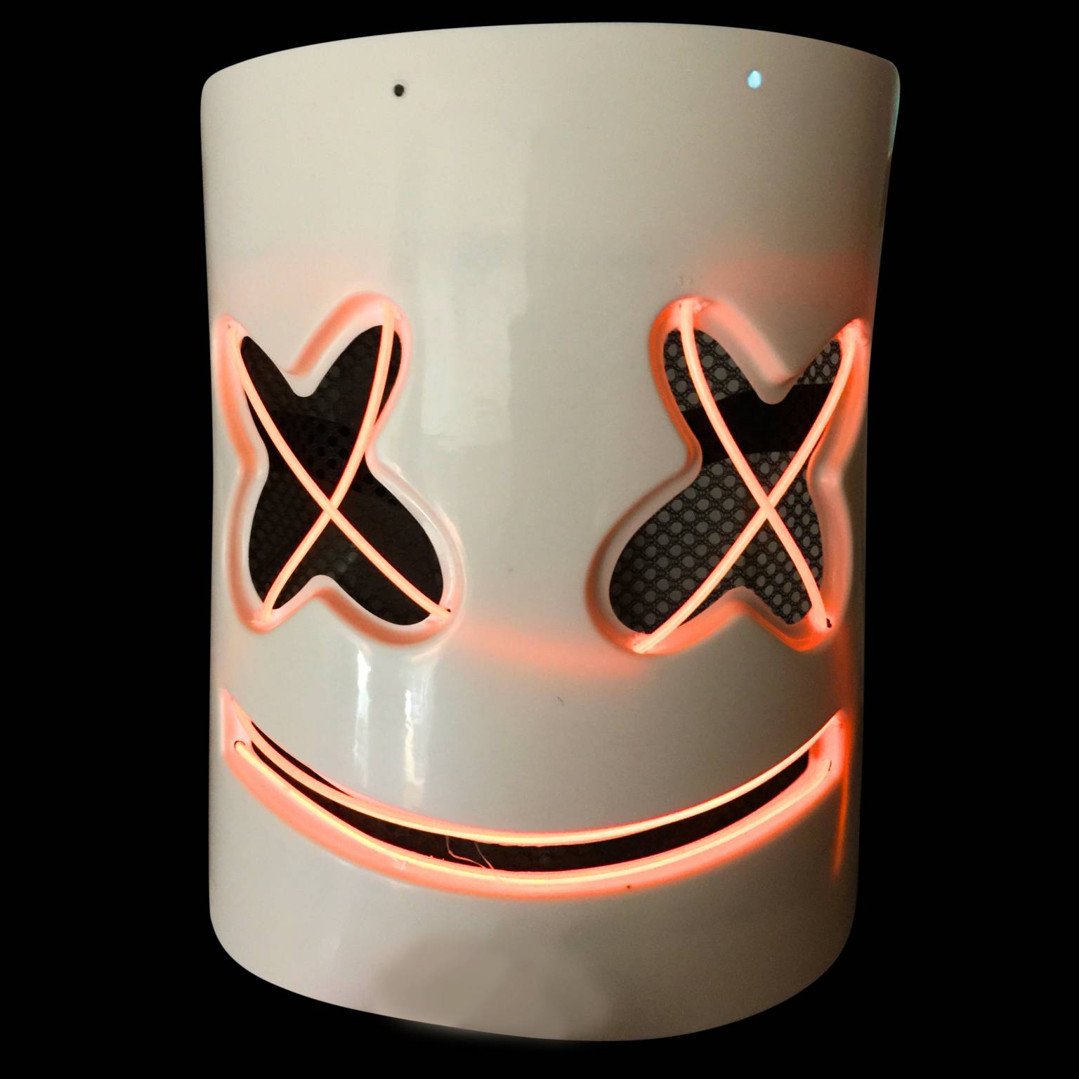 Mascara plastico con luz led cruces 17×21 cm