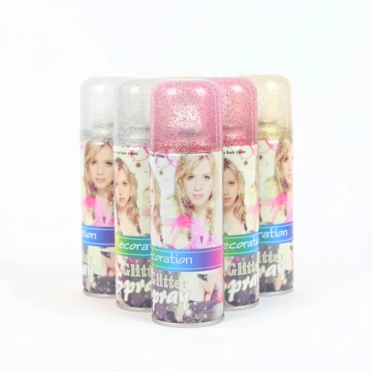 Pintura brillo en spray para pelo