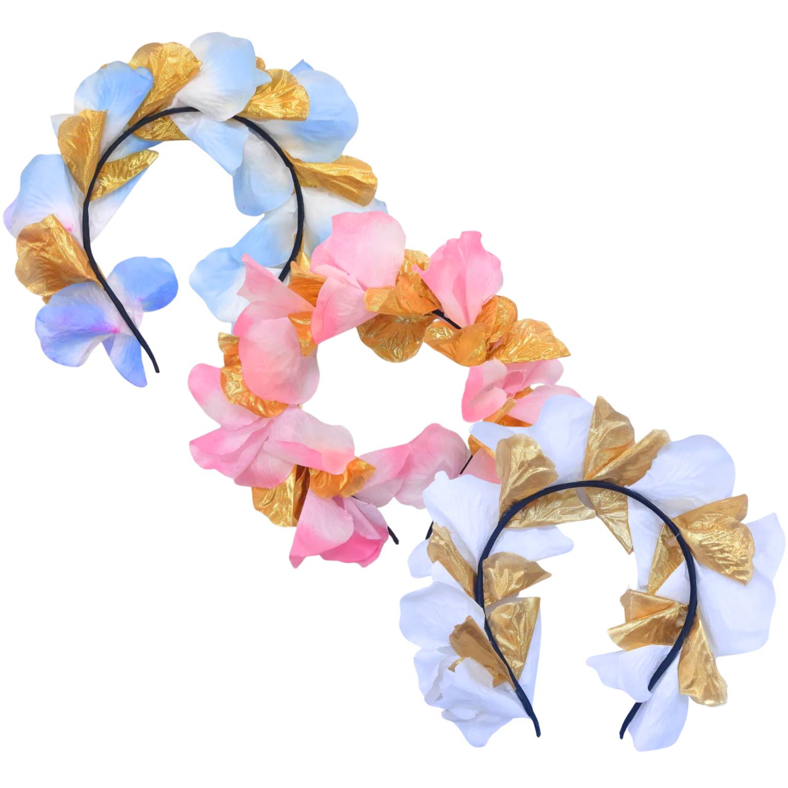 Corona flores y dorado