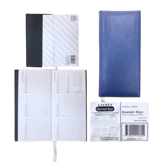 Agenda remember regus cover 2026 1171 8×16 cm