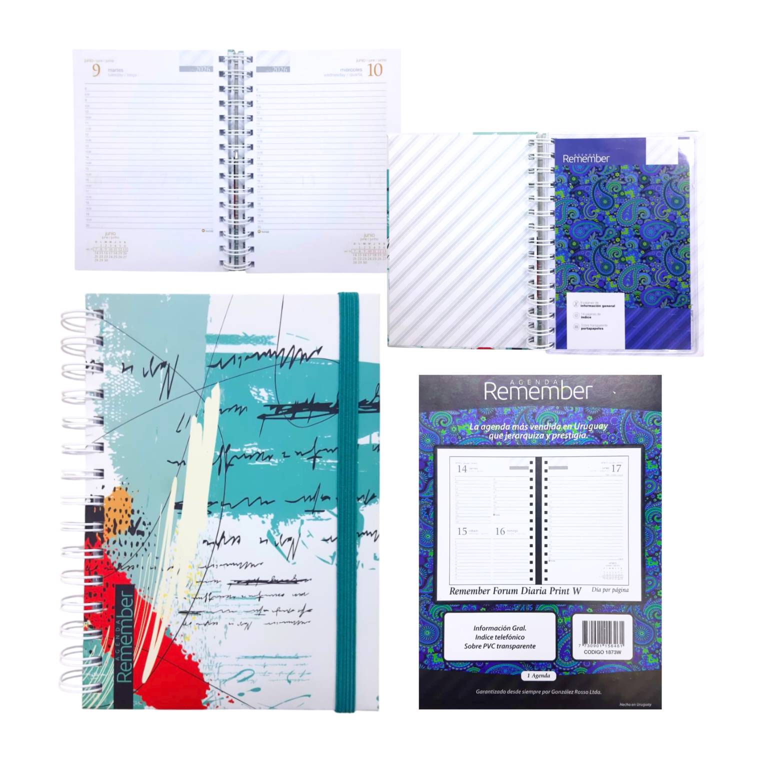 Agenda remember forum diaria print 2026 1873w 14×19.5 cm