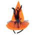 Tiara con sombrero naranja y apliques