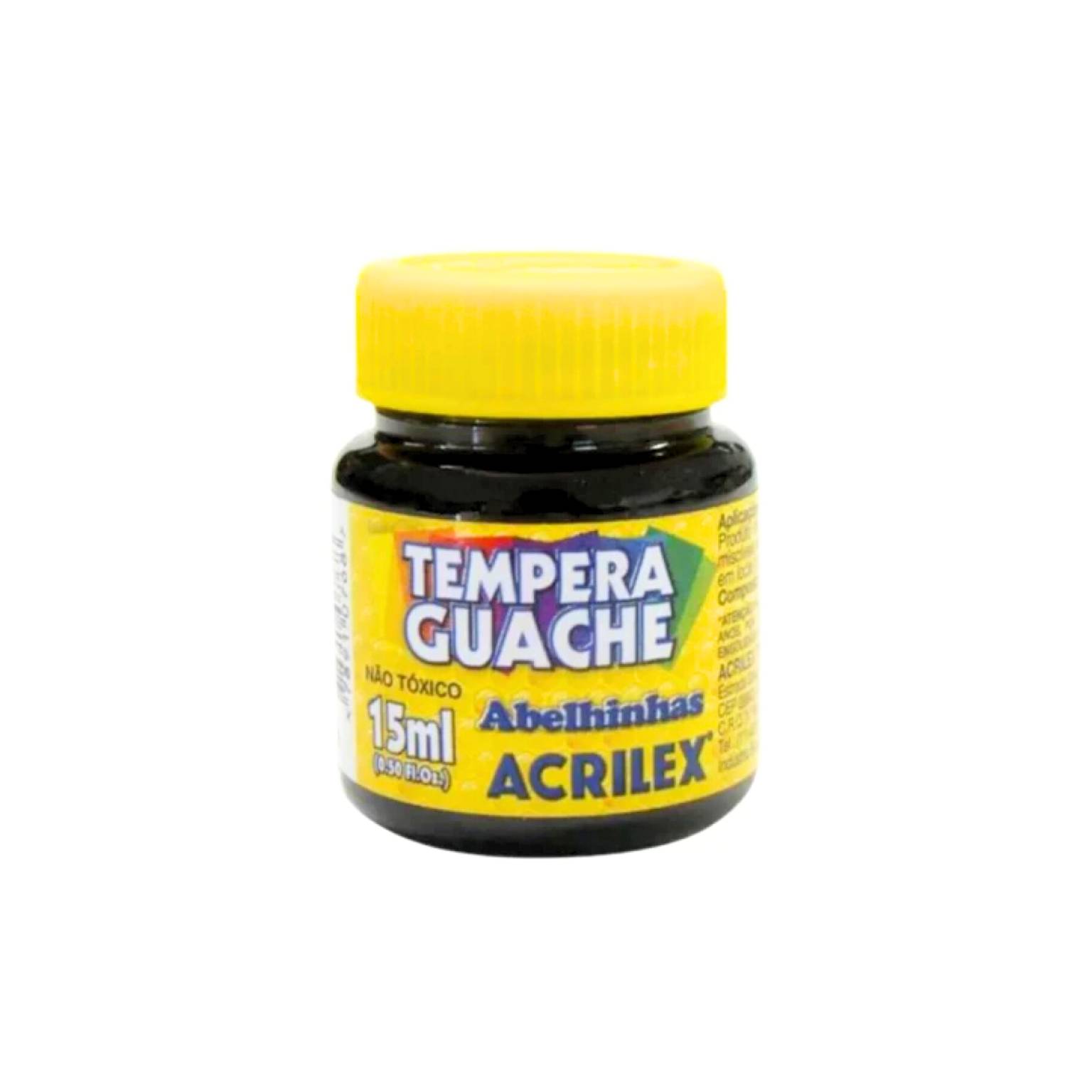 Tempera acrilex 15ml negro