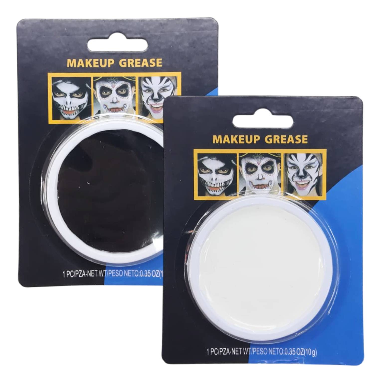 Pintura blanca/negra en blister