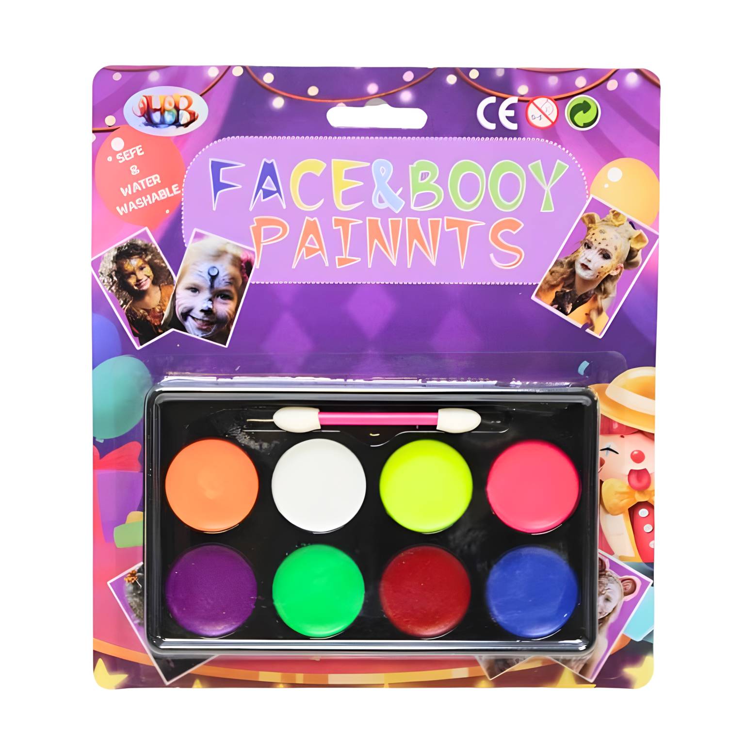 Pintura para cara 8 colores