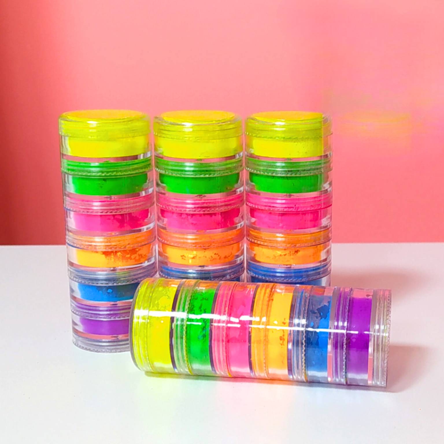 Pintura fluo en tubo 6 colores