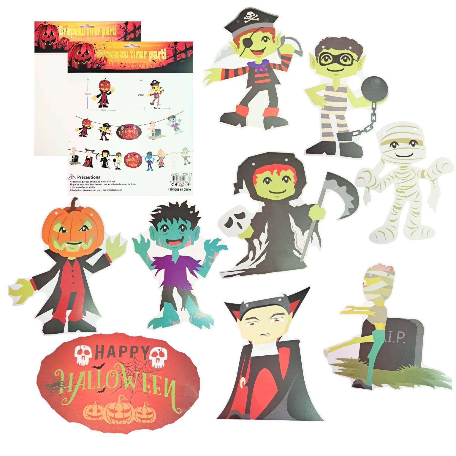 Cartel halloween 16×21 cm