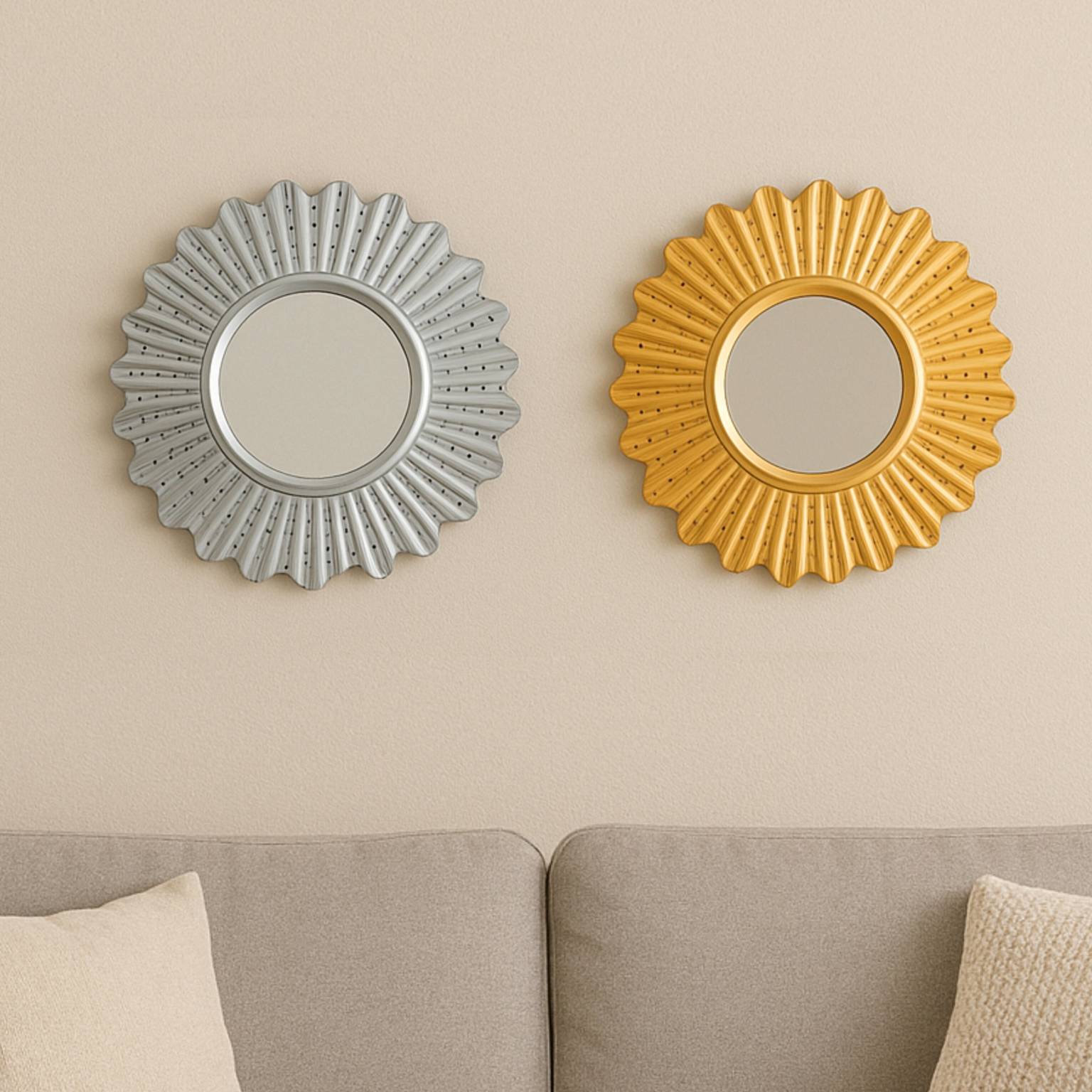 Espejo para colgar plastico decorativo 24cm