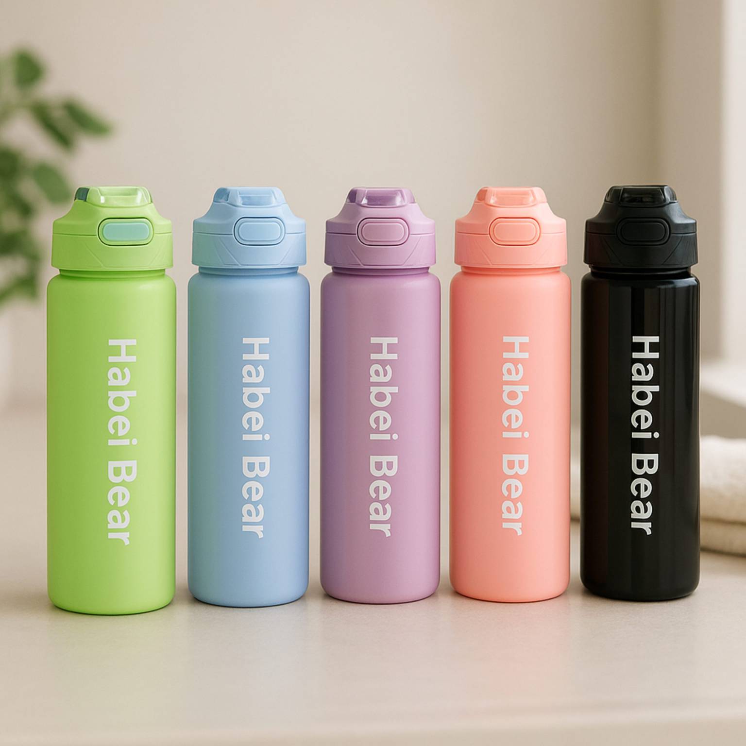 Botella de agua 800ml colores pastel